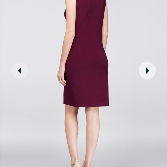 R & M Richards NWT 2PC Plum Party Sheath Dress with Sheer Jacket, Size 4 - Picture 13 of 17